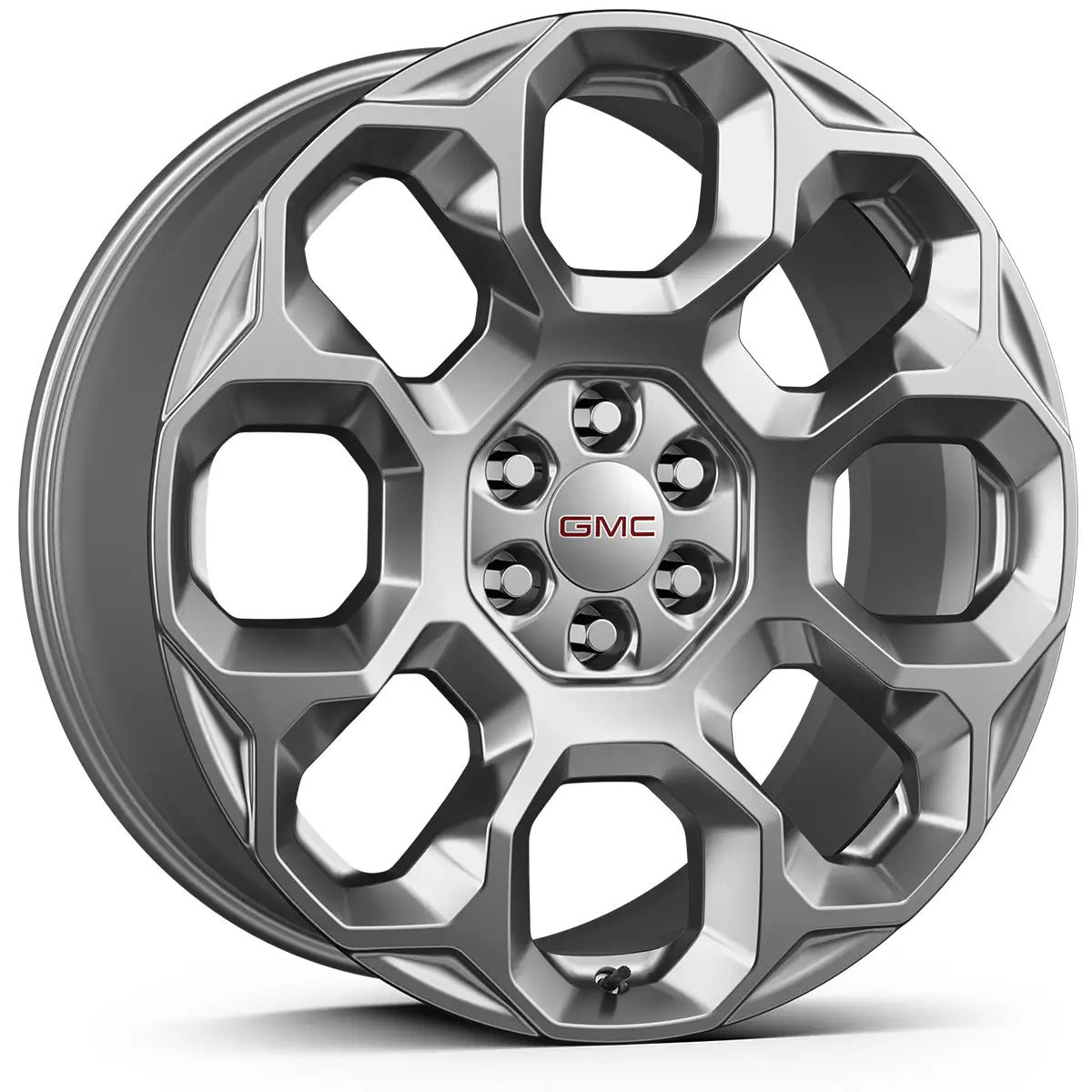 GMC alloy wheel on a white background