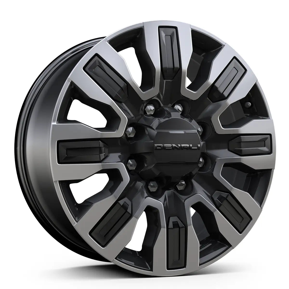 20-Inch Ultra-Bright Machined Aluminum w/Gloss Black Inserts (Q7H)