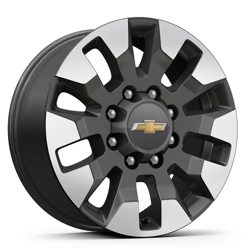 20-Inch 10-Spoke Machined Aluminum HD Wheels with Grazen Metallic (Q86)